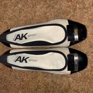 Anne Klein Sport Black and Cream Loafers
